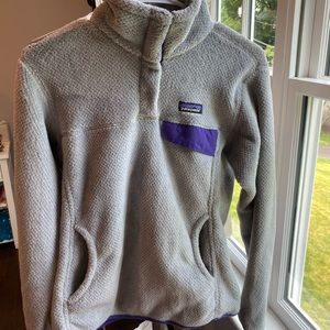 Patagonia button up sweatshirt